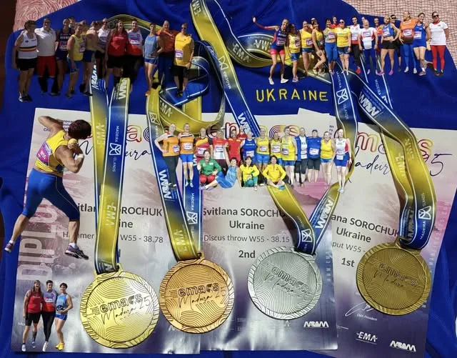 Легкоатлети з Дніпра здобули медалі на чемпіонаті Європи серед ветеранів