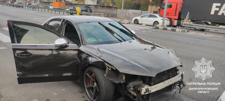 У Дніпрі водій Audi в стані сп’яніння скоїв три ДТП