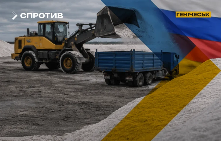 росія вивозить сіль із Генічеська до рф під виглядом “інвестицій”