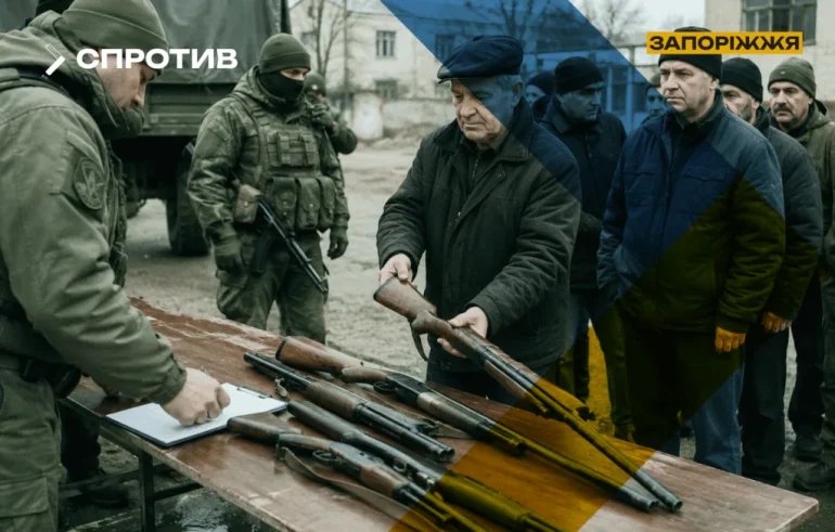 Окупанти на Запоріжжі примусово вилучають мисливську зброю