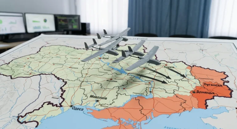 АТЕШ заявив про масовану атаку дронів на окуповані території України