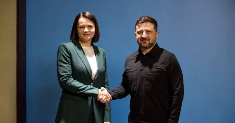 Зеленський зустрівся зі Світланою Тихановською в Києві