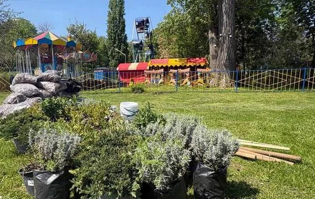У центрі Дніпра відкрили новий квітковий простір у парку Глоби